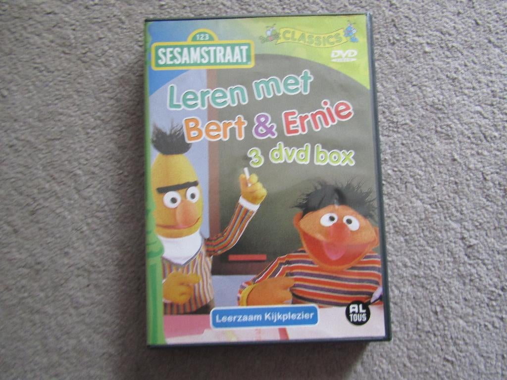 3DVDbox: Leren met Bert en Ernie, Gebruikt, Alle leeftijden, Ophalen of Verzenden, Tv fictie