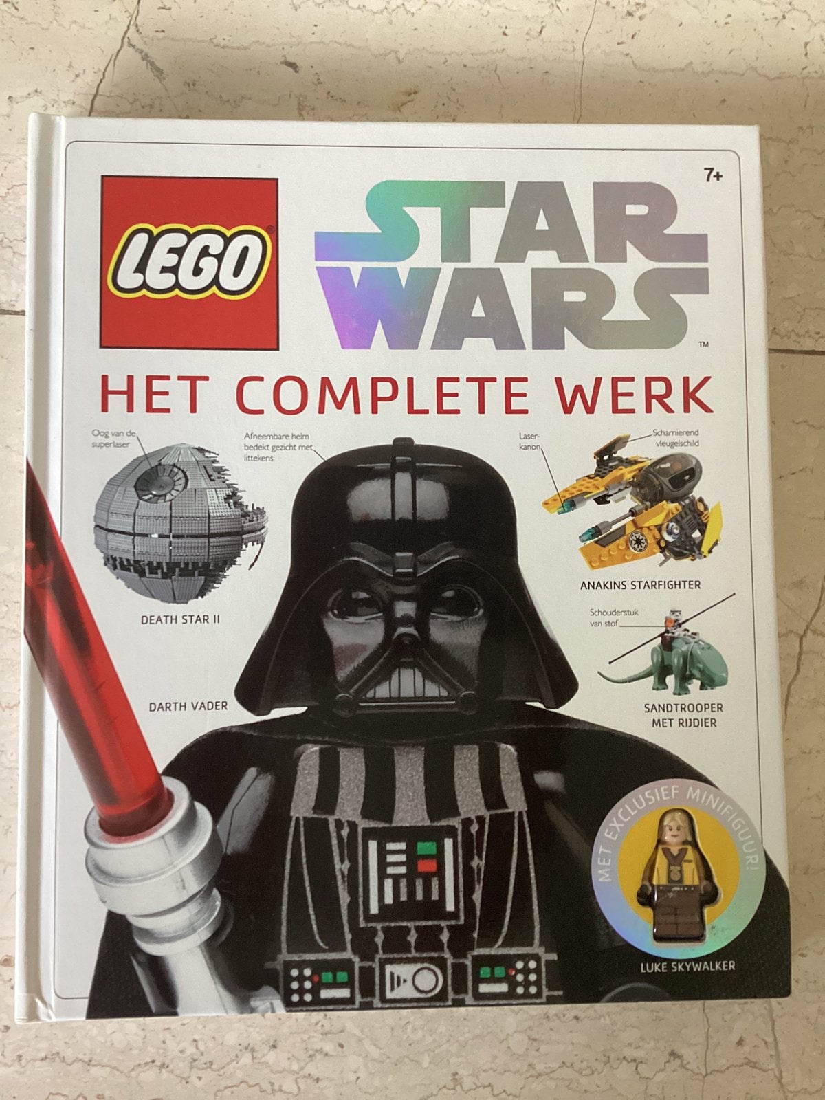 Lego boek Star wars + minifiguur Luke Skywalker, Ophalen of Verzenden, Zo goed als nieuw