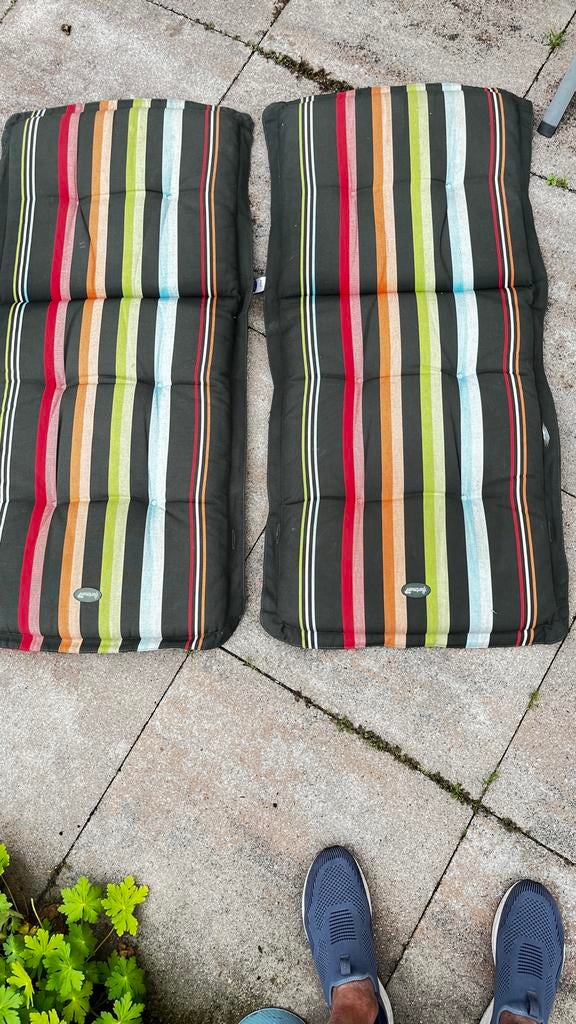 Hartman tuinkussens, gestreept, set van 2, Tuin en Terras, Ophalen, Gebruikt