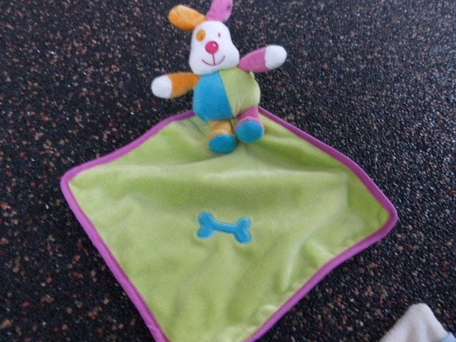 TIAMO nieuw knuffellapje/tutlapje Happy Dog met geluidje, Groen, Overige karakters, Nieuw, Tiamo