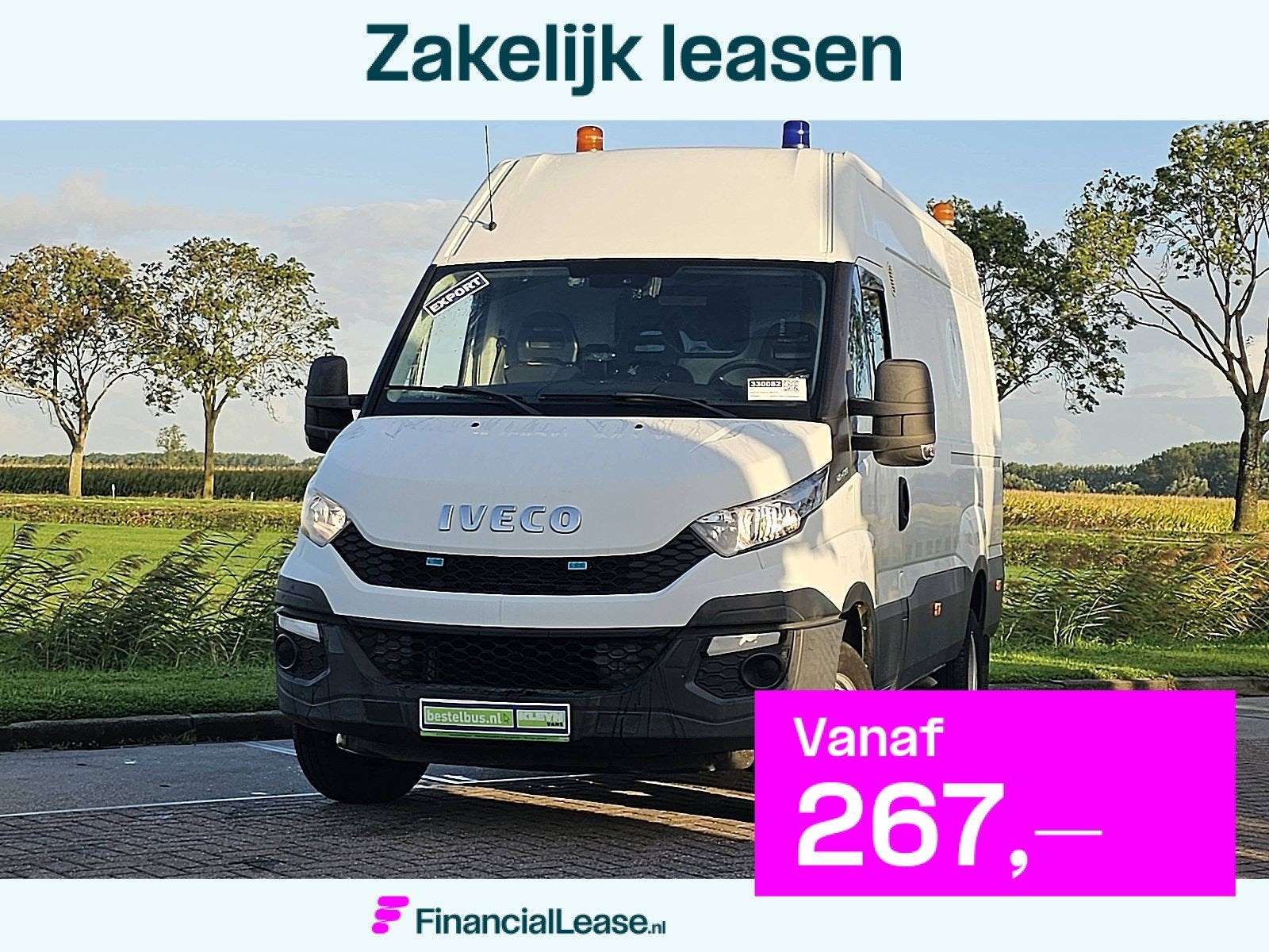 IVECO DAILY 50C17 3.0ltr dubbellucht !, Euro 5, Lederen bekleding, Gebruikt, Iveco