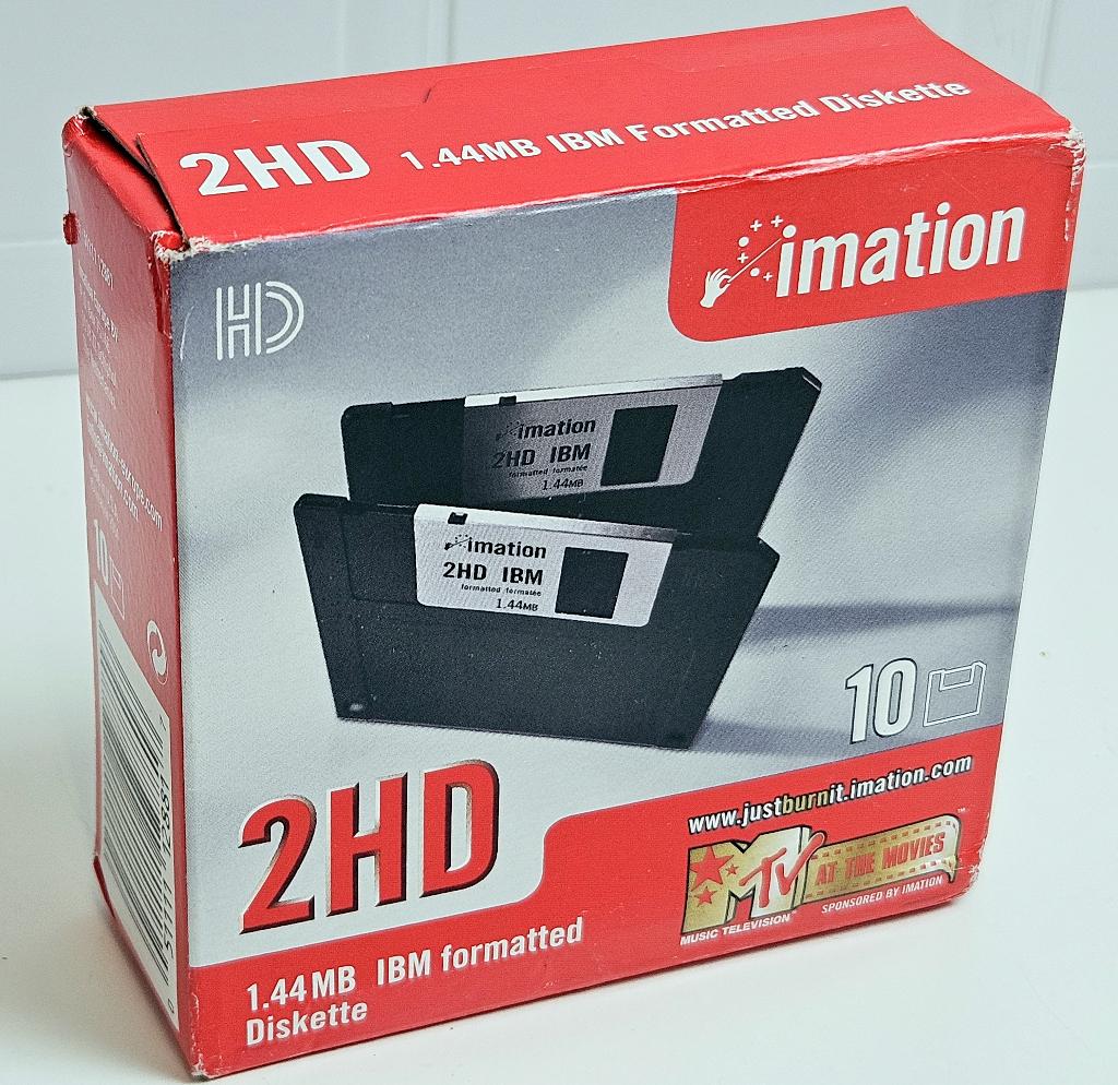 Nieuw in Doos 10x Imation 3.5" 2 HD 1.44MB Floppy Disks NOS, Ophalen of Verzenden, IMATION
