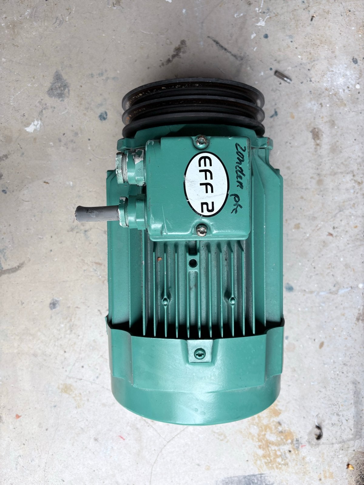 2 stuks Leroy Somer Elektromotor LS100L-T 3kW 1425-1730 rpm, Doe-het-zelf en Verbouw, Ophalen, Gebruikt, Elektromotor, 1400 tot 1800 rpm