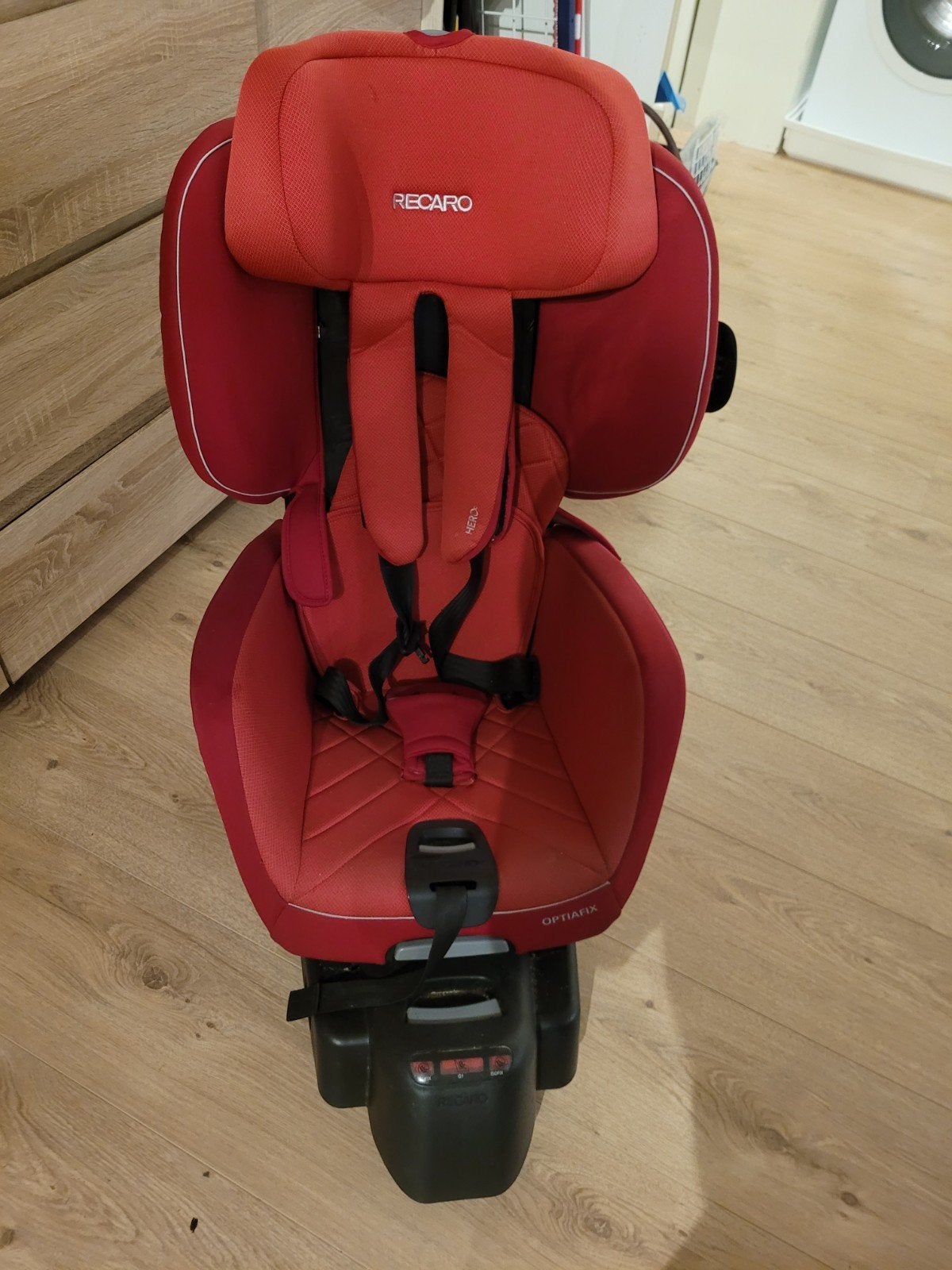 Recaro Optiafix carseat, Ophalen, Zo goed als nieuw, Overige merken, Isofix