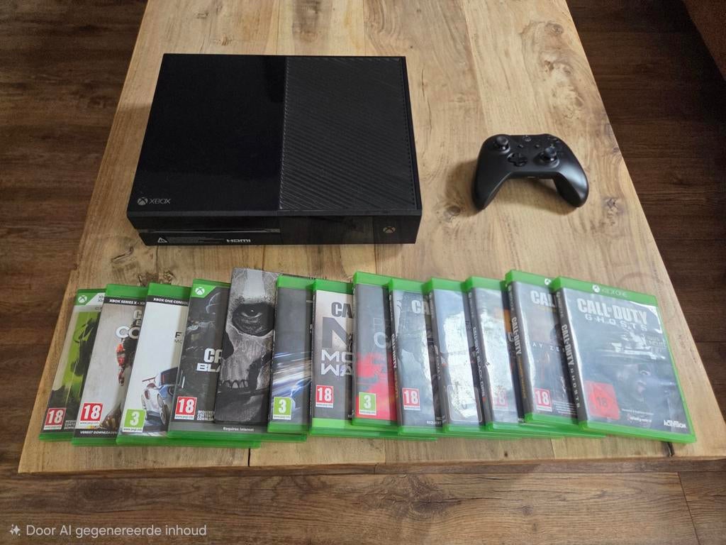 Xbox One met controller en 13 games, Ophalen, Gebruikt, Overige genres, 1 speler