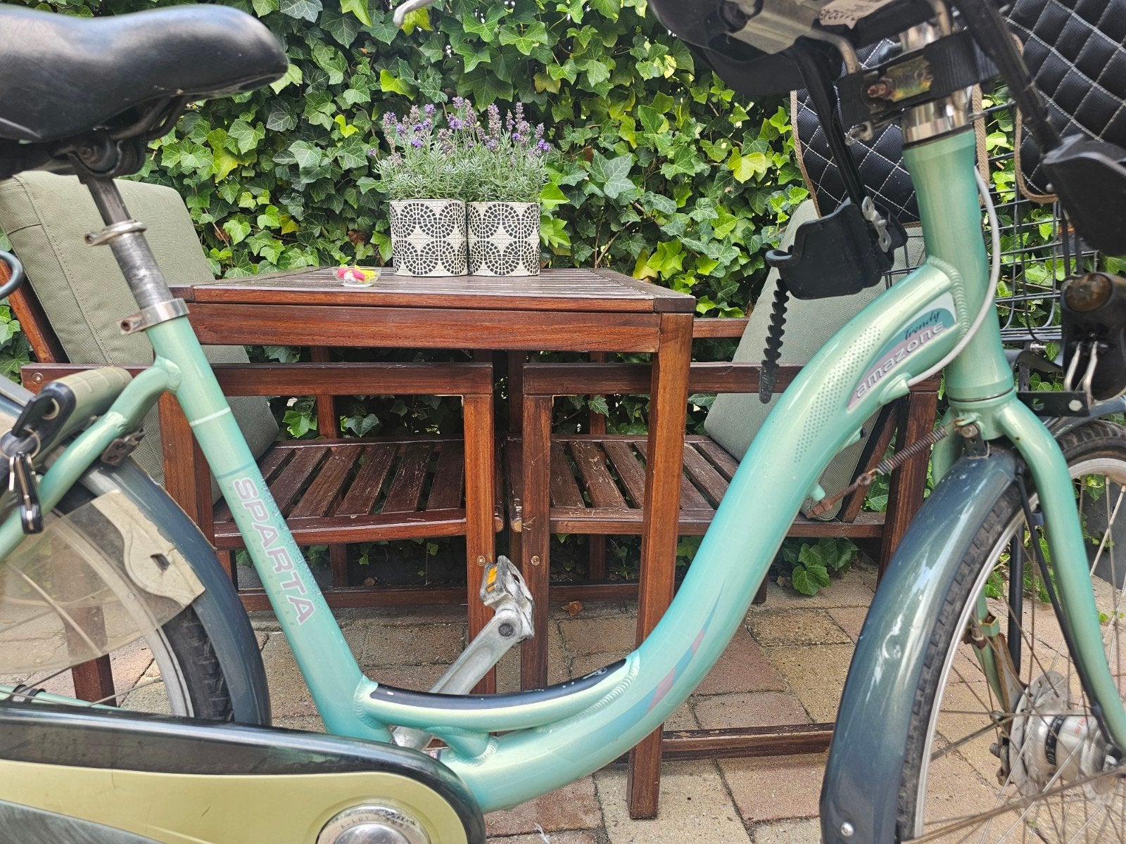 Sparta Amazone City Damesfiets met kinderzitje en windscherm, Ophalen, Sparta, Gebruikt, Versnellingen