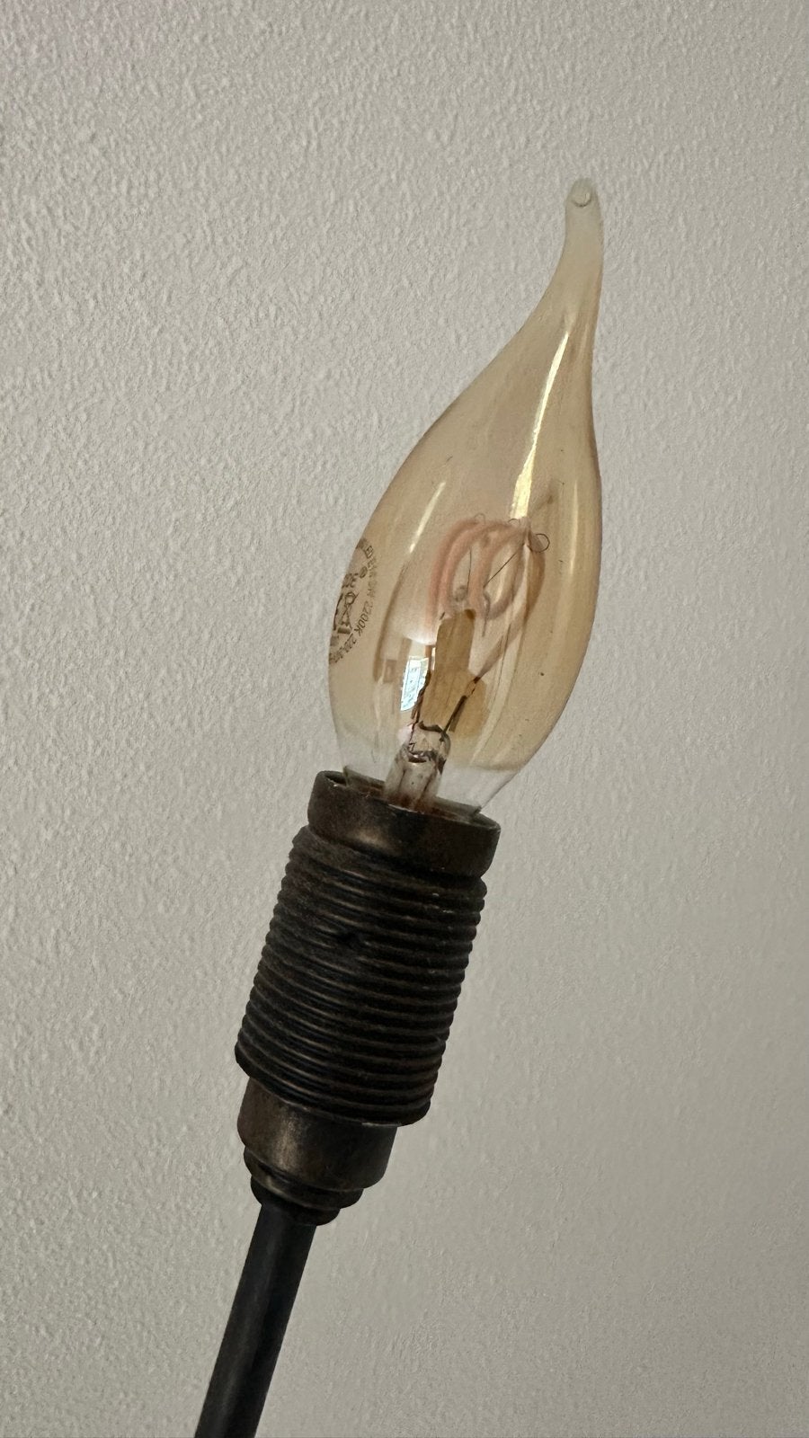 Twee vloerlampen, 170cm hoog, 20cm voet, ZONDER de lampjes, Ophalen, Gebruikt, E14 (klein), Metaal
