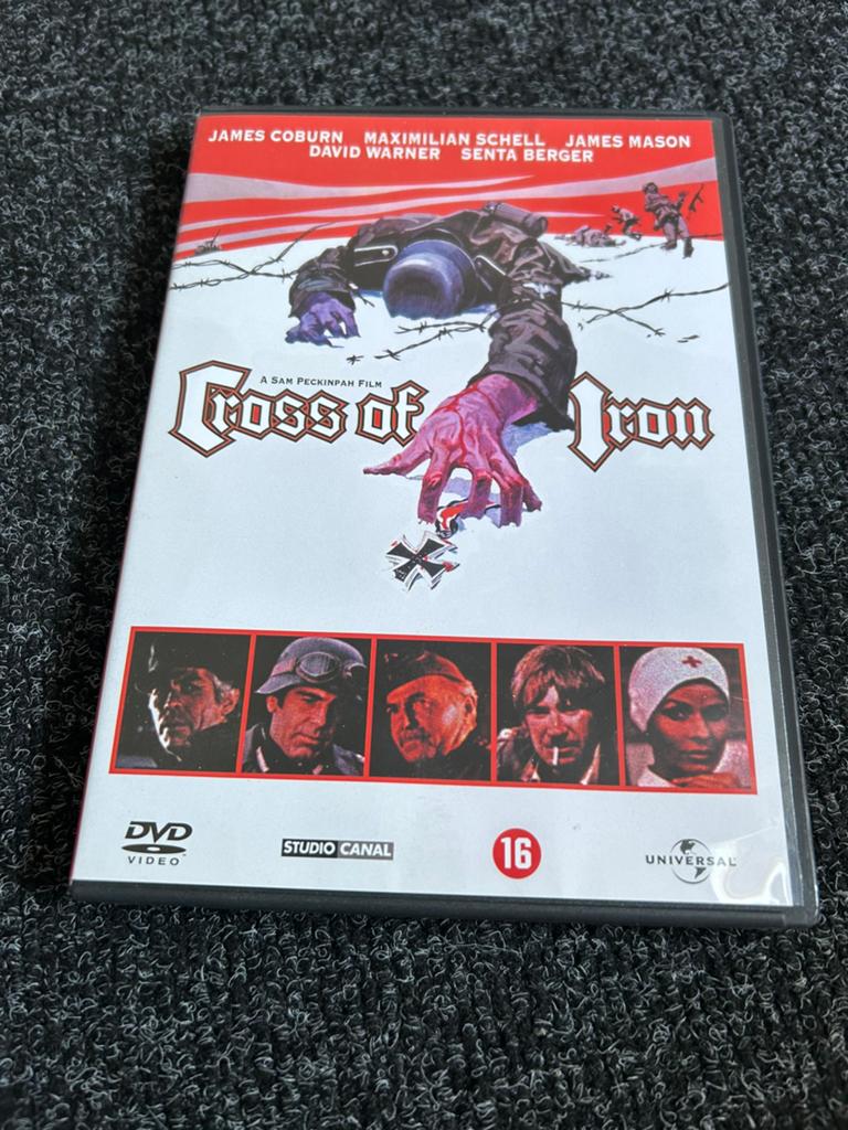 Cross of iron op dvd 1977, 1960 tot 1980, Gebruikt, Vanaf 16 jaar, Ophalen of Verzenden