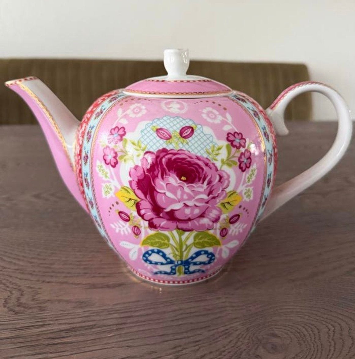 Pip studio Theepot roze, Huis en Inrichting, Keuken | Servies, Gebruikt, Overige typen, Ophalen of Verzenden, Overige stijlen