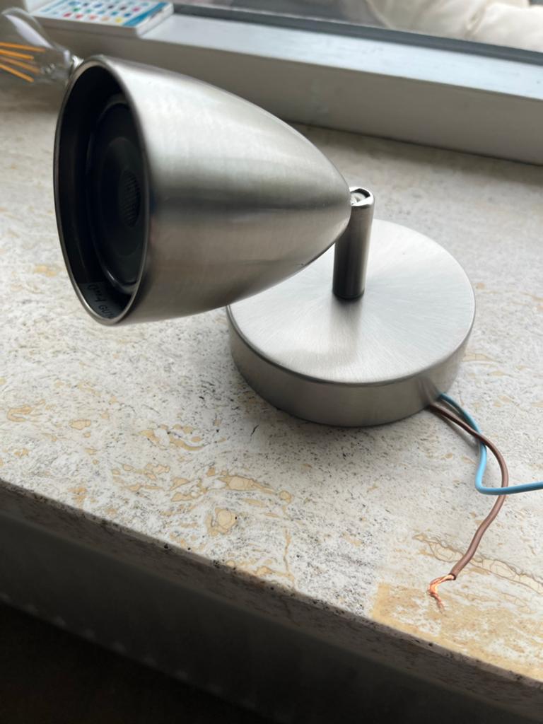 HighLight RVS Spot - Plafond- of Wandspot, Huis en Inrichting, Lampen | Spots, Gebruikt, Metaal of Aluminium, Ophalen of Verzenden