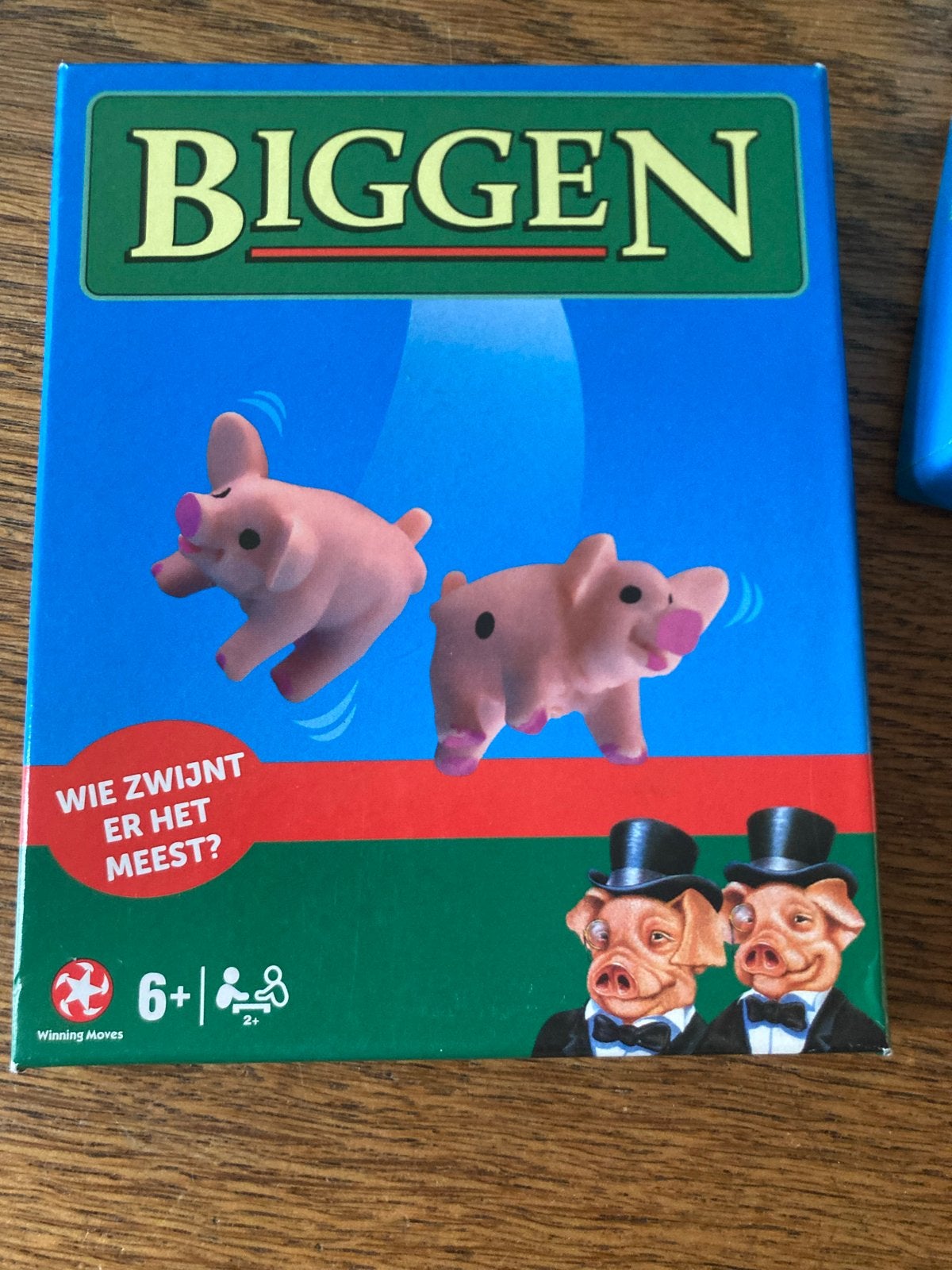 Biggen - Het hilarische dobbelspel met varkentjes, Een of twee spelers, Ophalen of Verzenden, Nieuw, Reisspel