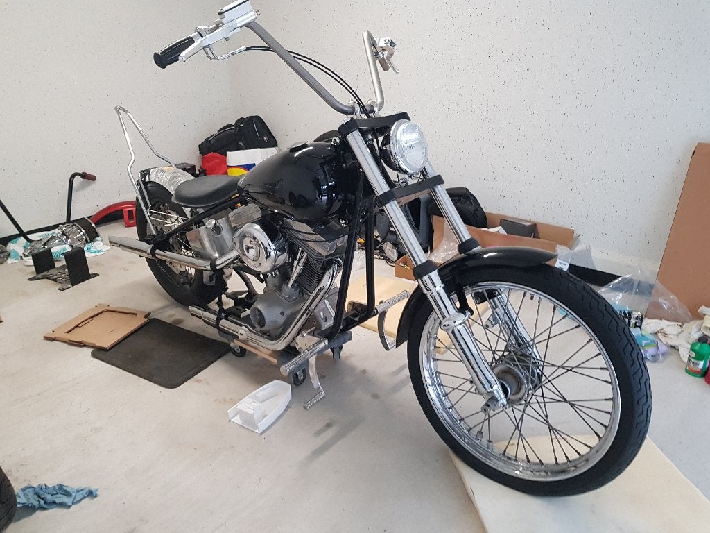 Harley Chopper project, Ophalen, Gereviseerd