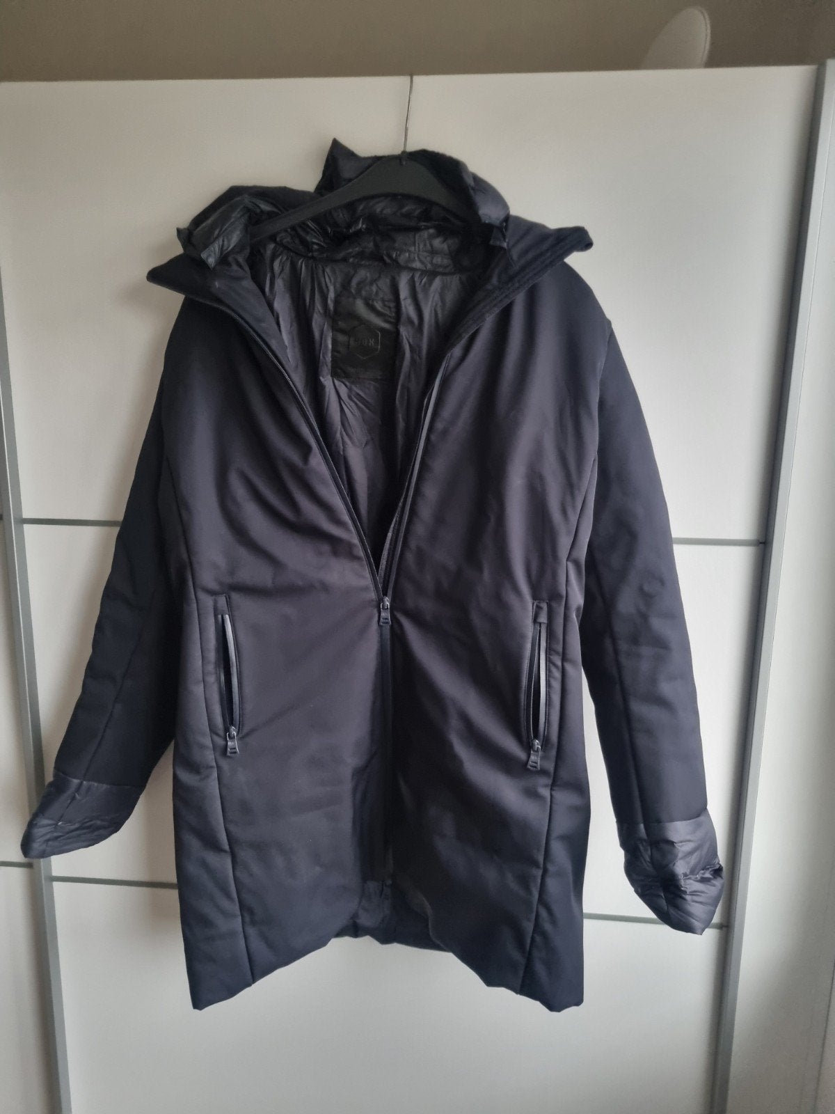Driekwart damesjas, Ophalen of Verzenden, Zo goed als nieuw, Maat 38/40 (M), Blauw