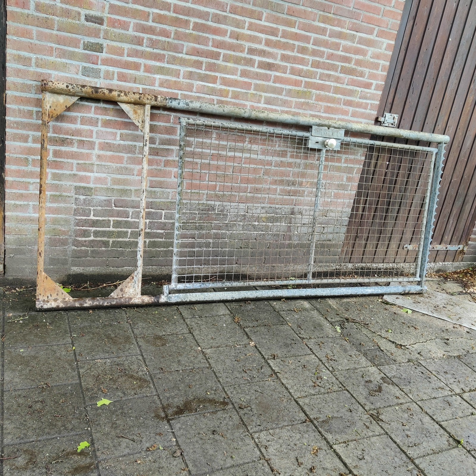 Gegalvaniseerde draaideur / draaihek., Ophalen, IJzer