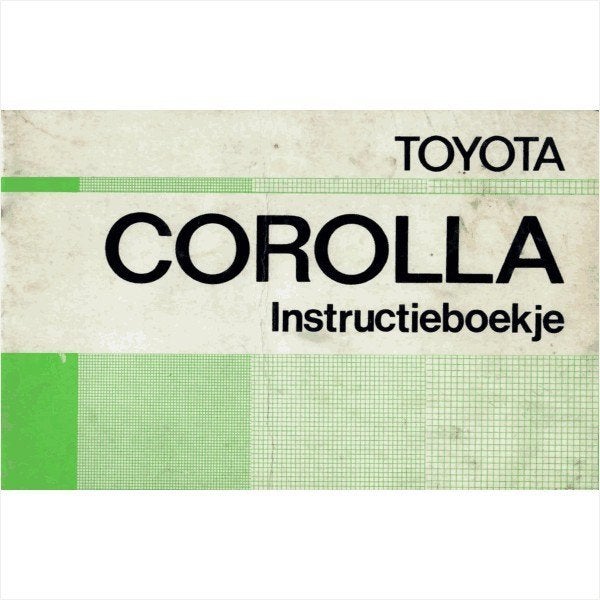 Toyota Corolla Instructieboekje 1974 #1 Nederlands, Ophalen of Verzenden