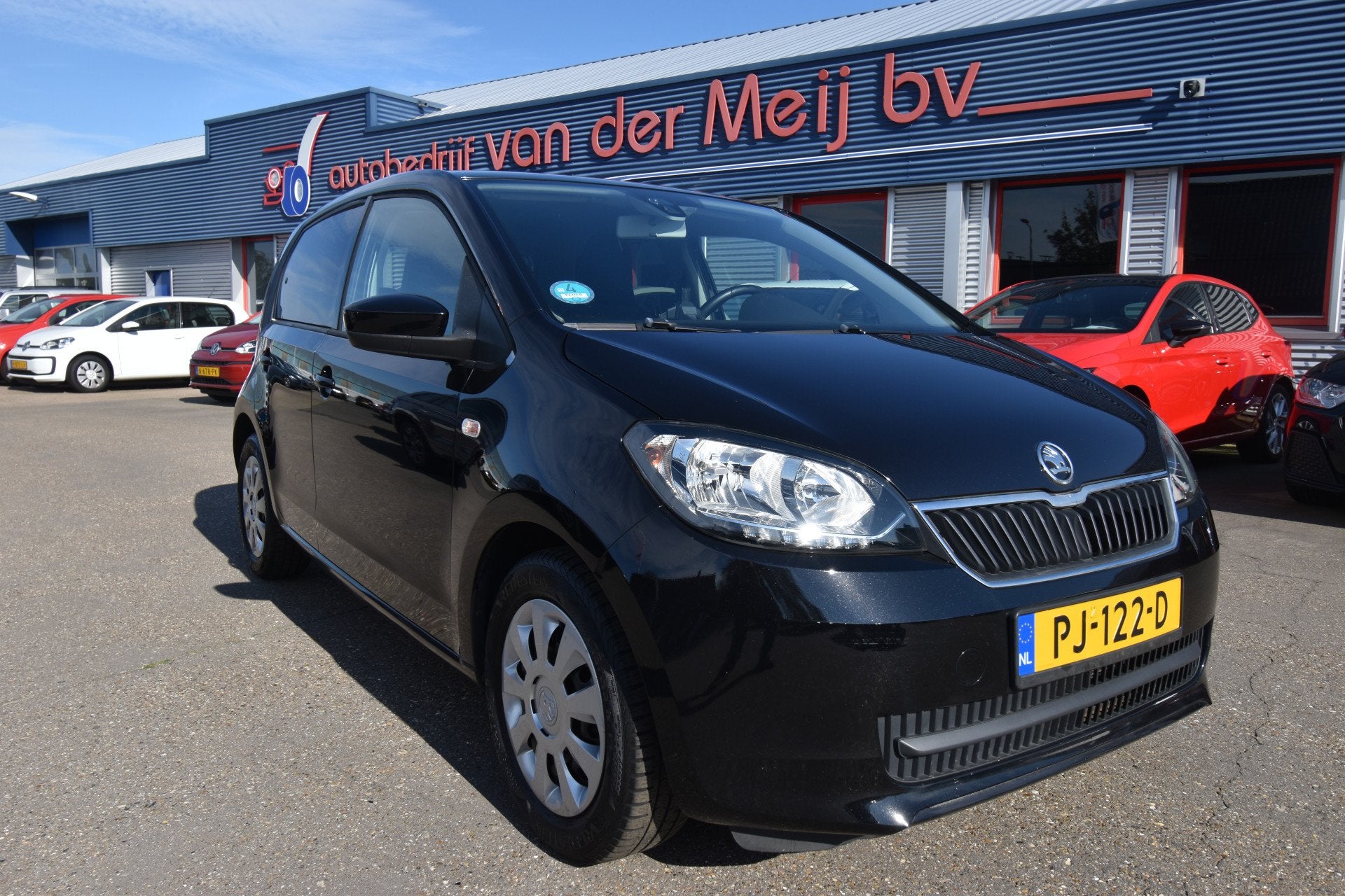Skoda Citigo 1.0 Greentech Ambition , CR CONTR , AIRCO , BL, Stof, Gebruikt, 60 pk, Zwart
