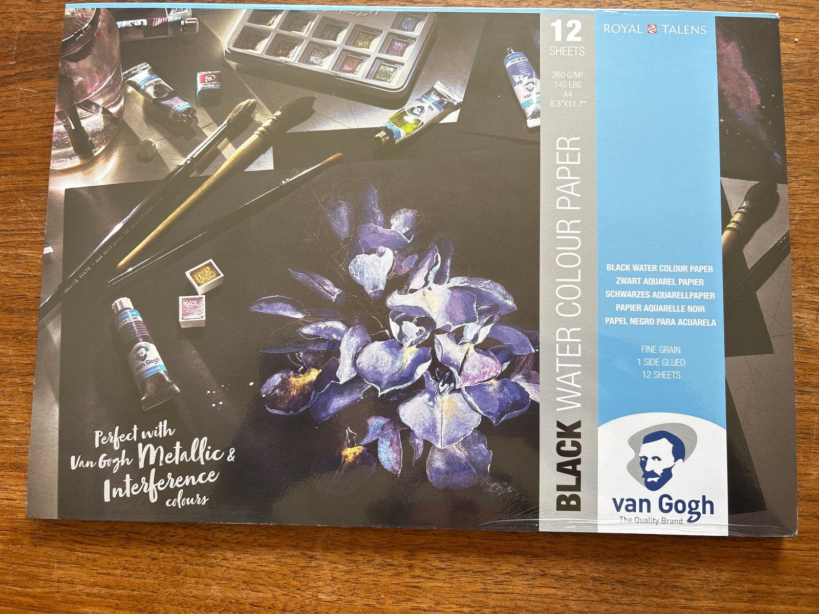 Van Gogh Zwart Aquarelpapier A4 - Nieuw in verpakking, Ophalen of Verzenden, Nieuw, Papier, Schets- of Tekenboek