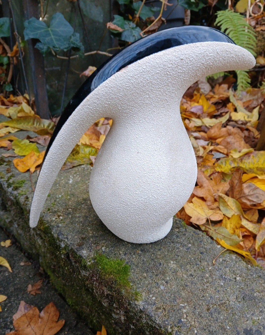 Unieke Zwarte en Witte Vaas -Mingay two tone, Antiek en Kunst, Ophalen of Verzenden