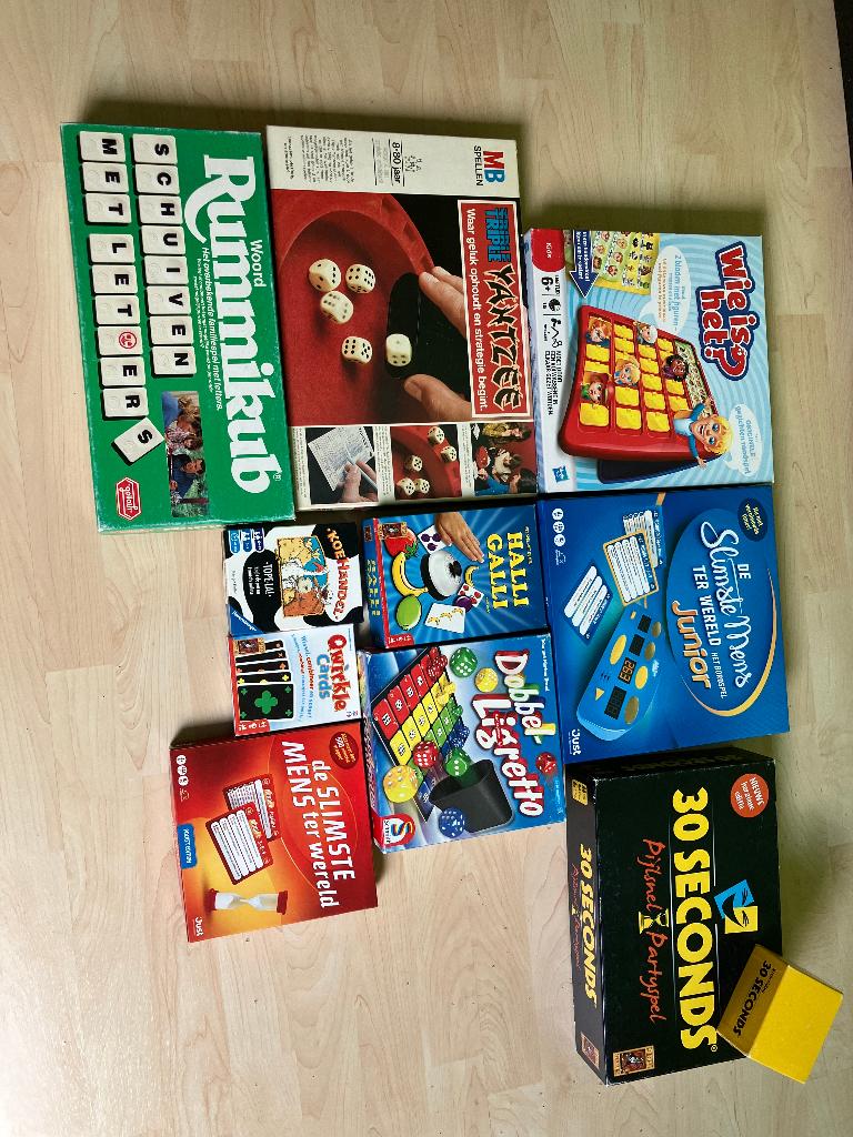 Diverse gezelschapsspellen, Hobby en Vrije tijd, Ophalen of Verzenden, Gebruikt