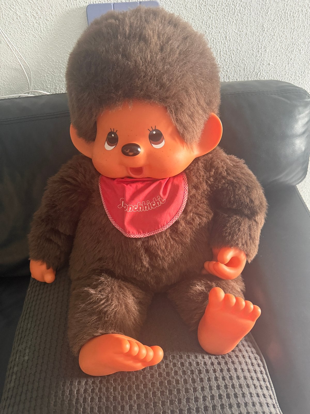Originele Monchhichi 70 cm., Verzamelen, Beren en Cherished Teddies, Ophalen, Zo goed als nieuw, Stoffen beer, Overige merken
