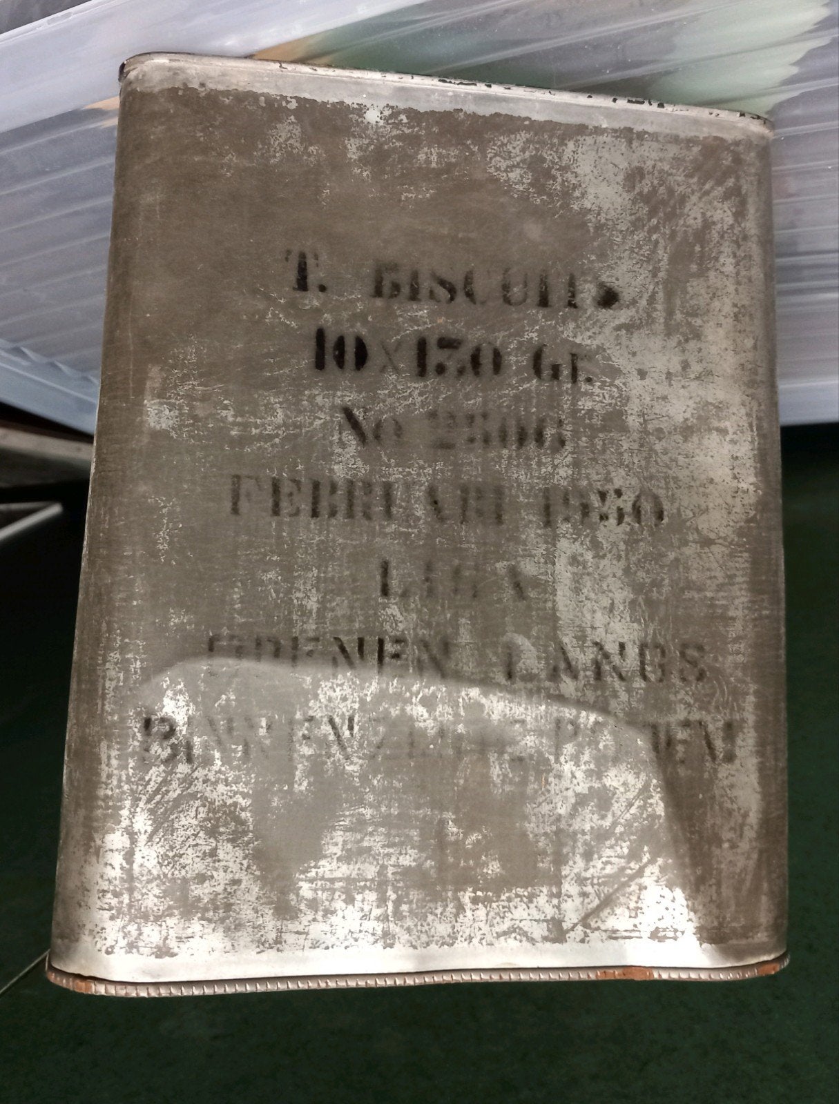 Naoorlogs biscuit blik 1950, ., Ophalen of Verzenden, ., Nederland