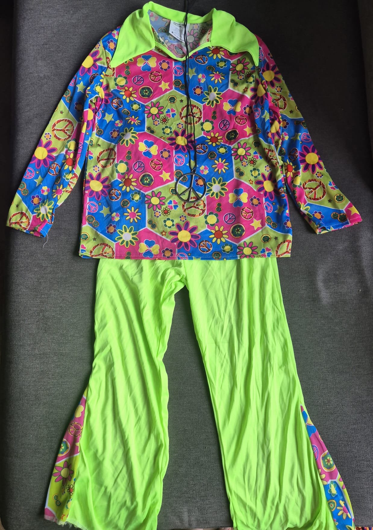 Hippie Verkleedpak voor Kinderen - Maat 7-9 jaar, Ophalen of Verzenden, Zo goed als nieuw, 122 t/m 128, Jongen of Meisje