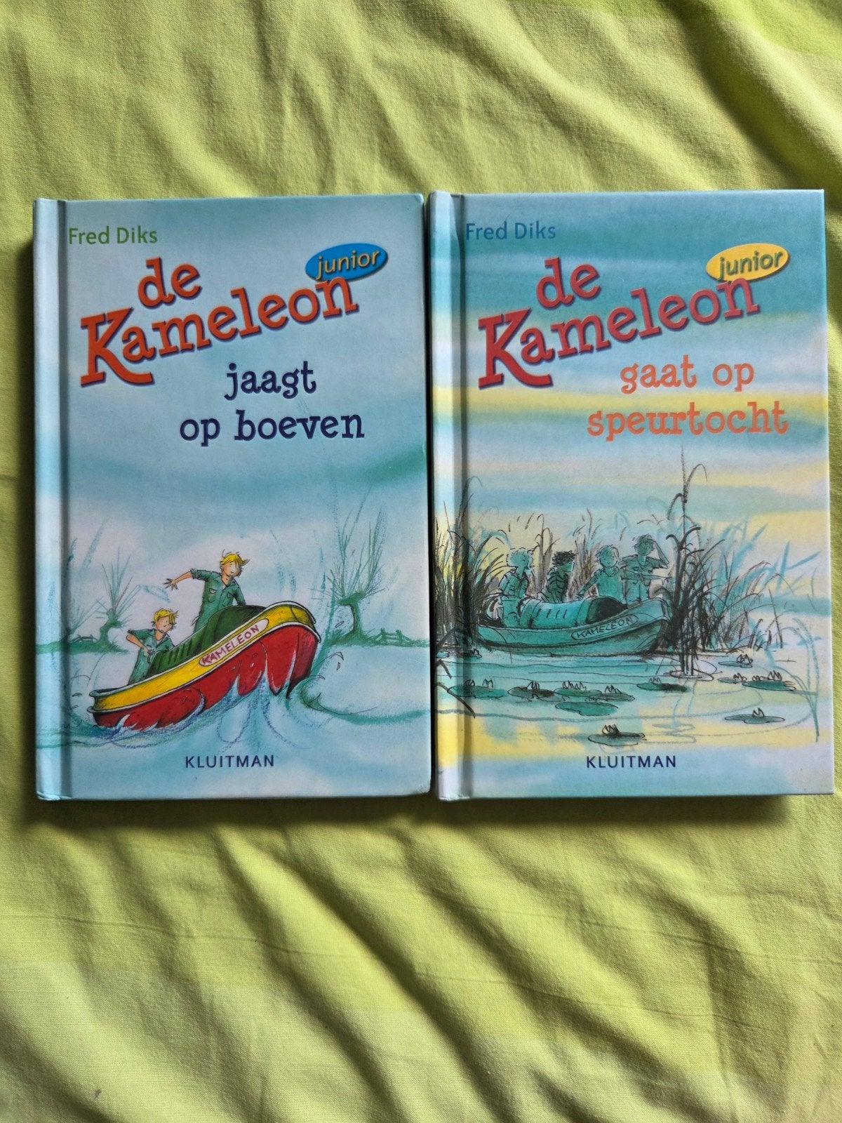 De Kameleon Junior: Jaagt op boeven & Gaat op speurtocht, Ophalen of Verzenden, Zo goed als nieuw, Fred Diks, Fictie algemeen