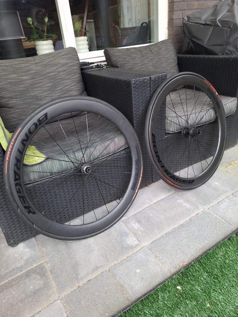 Bontrager Aeolus Elite 50mm Carbon Racefiets Wielen, Gebruikt, Bontrager, Racefiets, Carbon