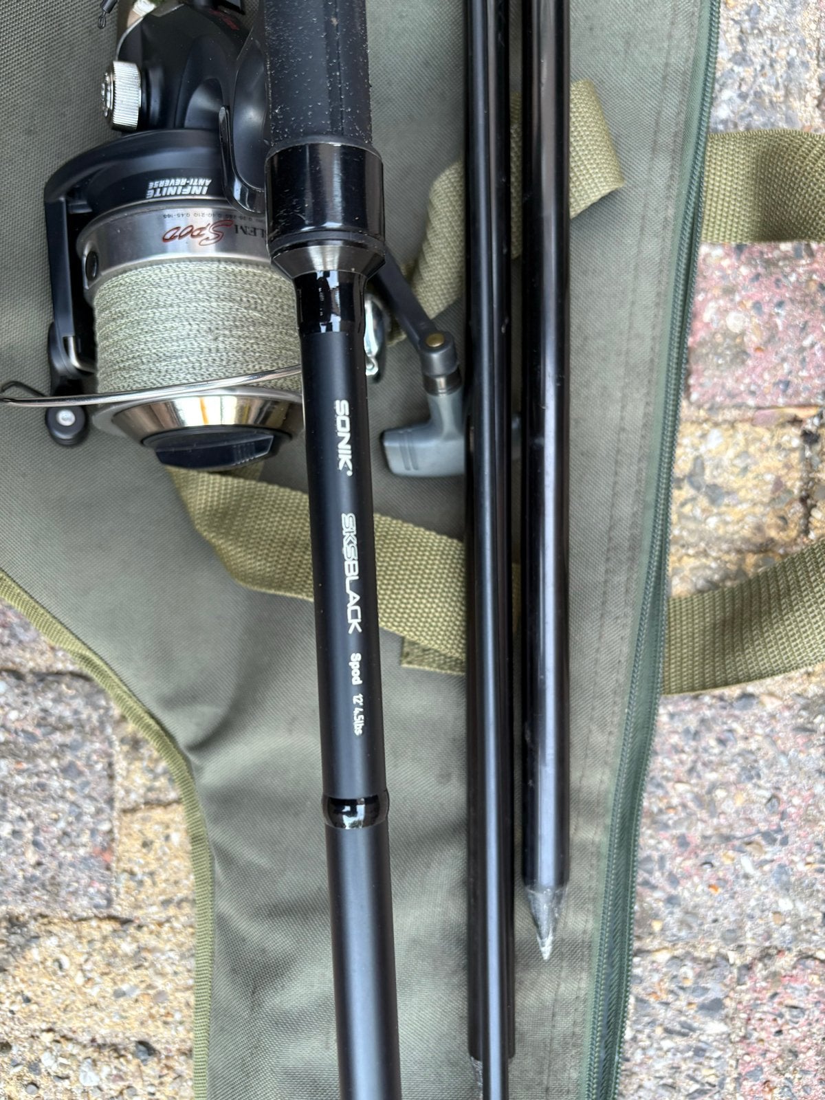 Complete spodset: Sonik, Daiwa, Spomb, Fox, Watersport en Boten, Hengelsport | Karpervissen, Ophalen, Gebruikt