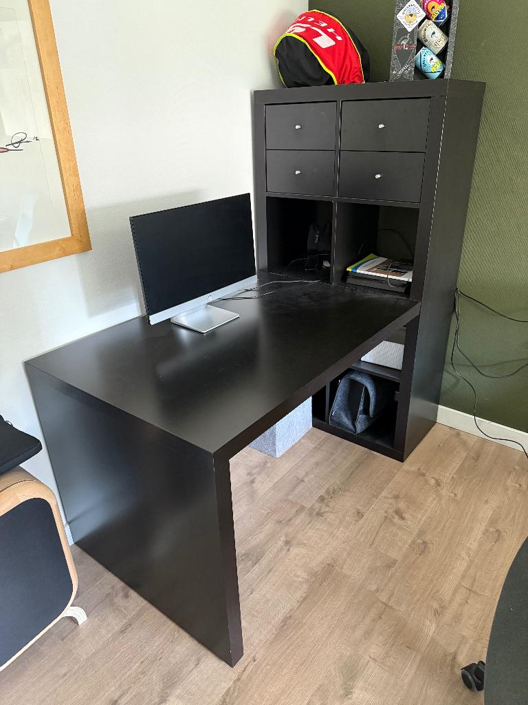 Leuk bureau tiener Bureau met kast., Huis en Inrichting, Bureaus, Gebruikt, Ophalen