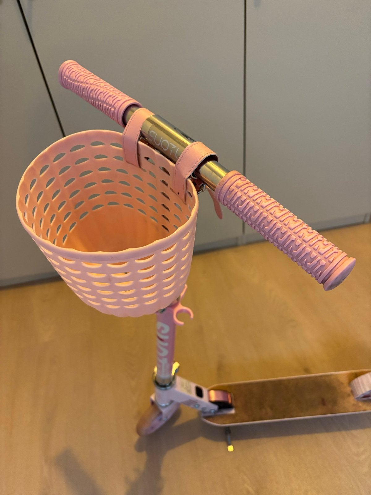 Roze kinderstep met mandje - Gebruikt, Ophalen, Gebruikt, Gewone step