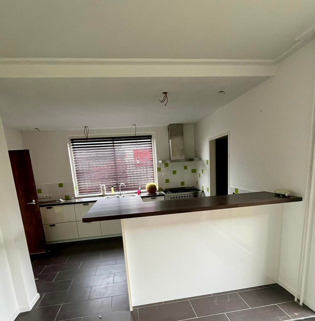Complete keuken met eiland, Ophalen, Wit, Met kookeiland, St vd Brink