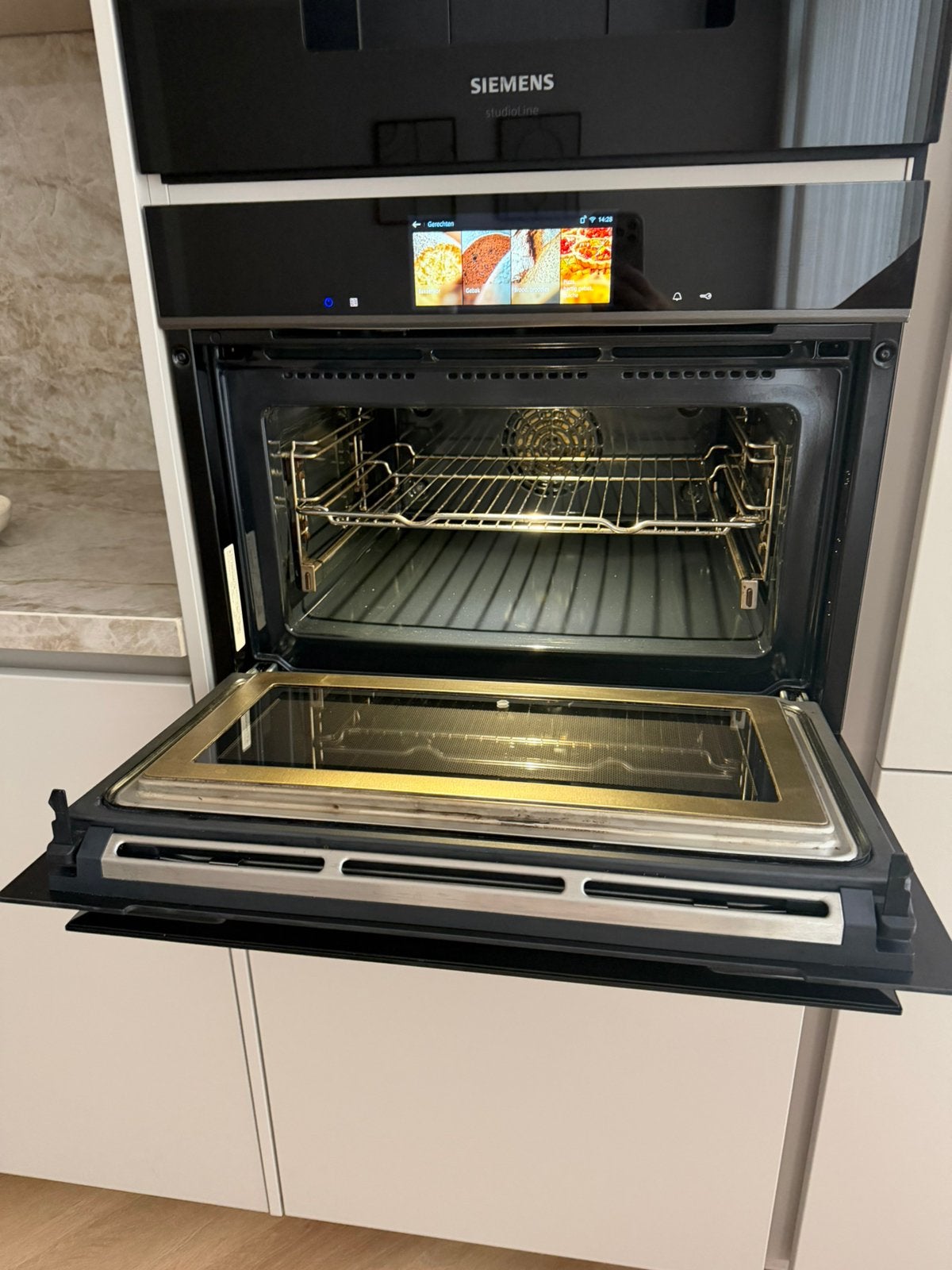 Siemens Studioline combi oven 45 cm IQ700, Ophalen, Zo goed als nieuw, Oven met grill