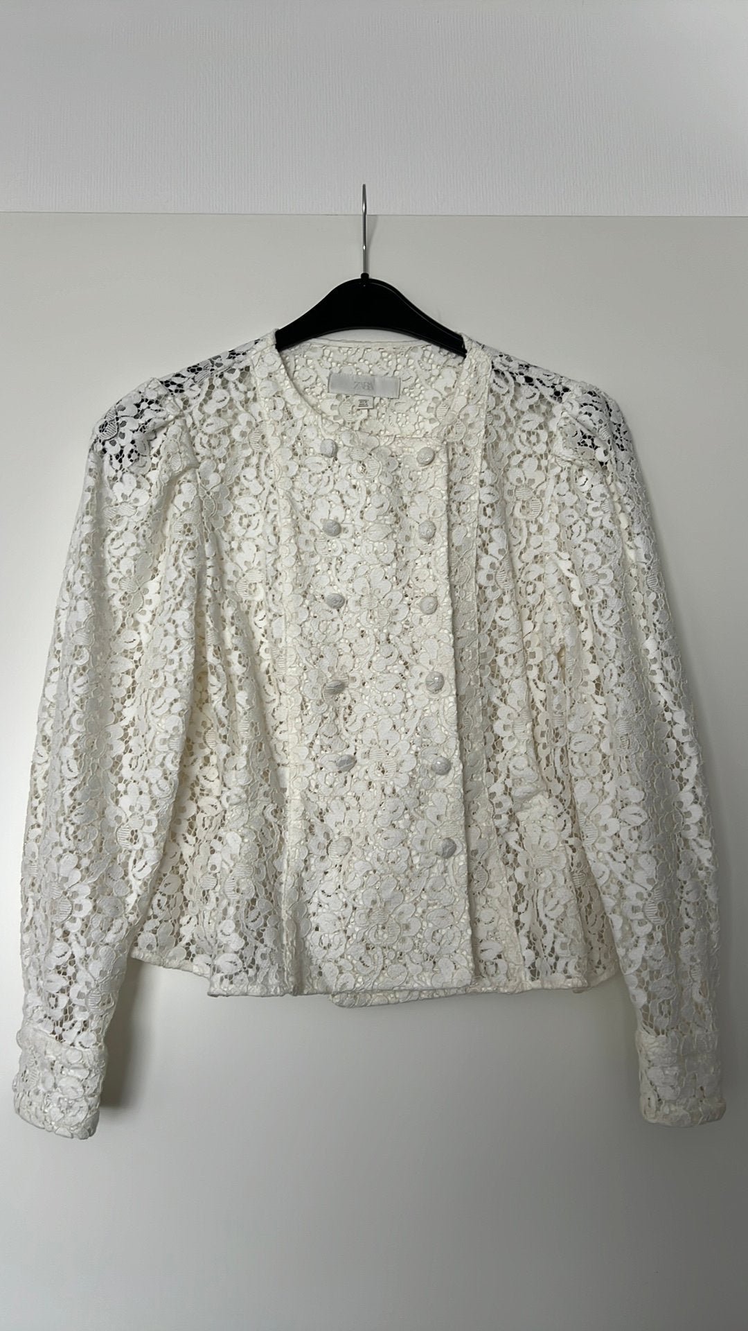 Zara blouse lace, Ophalen of Verzenden, Zo goed als nieuw, Maat 38/40 (M)