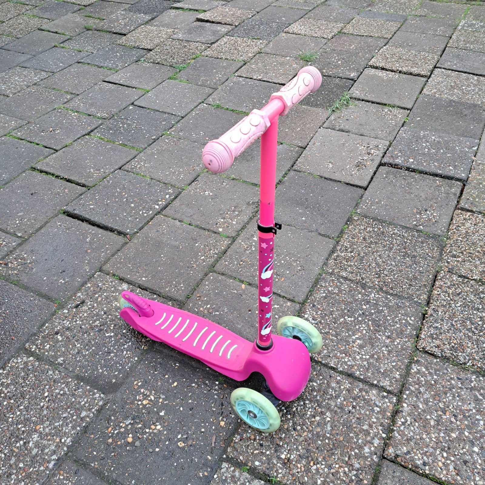 Roze meisjes step met 3 wielen, Fietsen en Brommers, Ophalen, Gebruikt, Gewone step, Onbekend