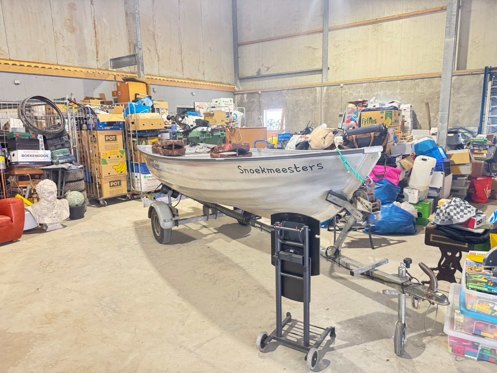 COMPLETE CAN Alu Linder Fishing 410 COMBI + trailer, Ophalen, Overige merken, Gebruikt, 4 m
