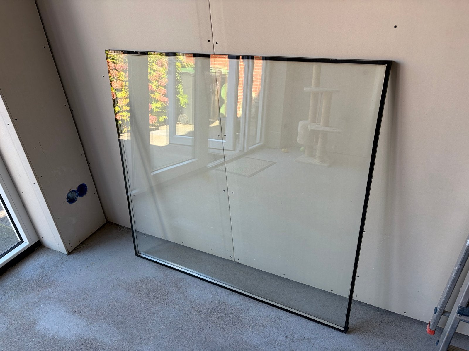 Dubbel glas 1075x1140mm, 24mm dik, Doe-het-zelf en Verbouw, Ophalen, Gebruikt, Minder dan 80 cm, 80 tot 120 cm