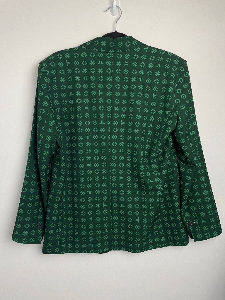 Jane Lushka Lima blazer groen print maat S, Ophalen of Verzenden, Zo goed als nieuw, Jane Lushka, Jasje