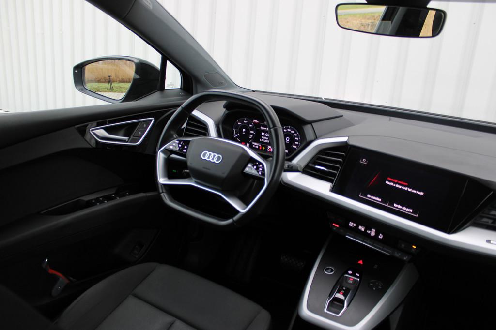 Audi Q4 e-tron 40 Launch edition 77 kWh | Incl. 12 maanden g, Automaat, Gebruikt, Zwart, Origineel Nederlands