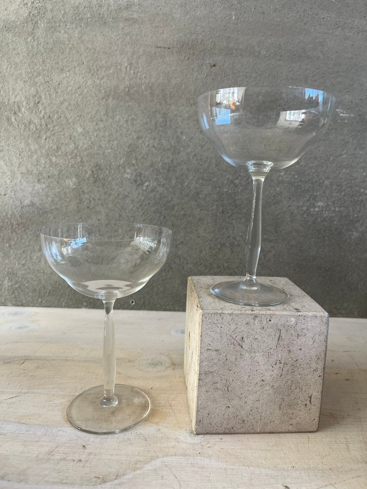 Glasfabriek Leerdam de Bazel  champagne coupes, Ophalen of Verzenden