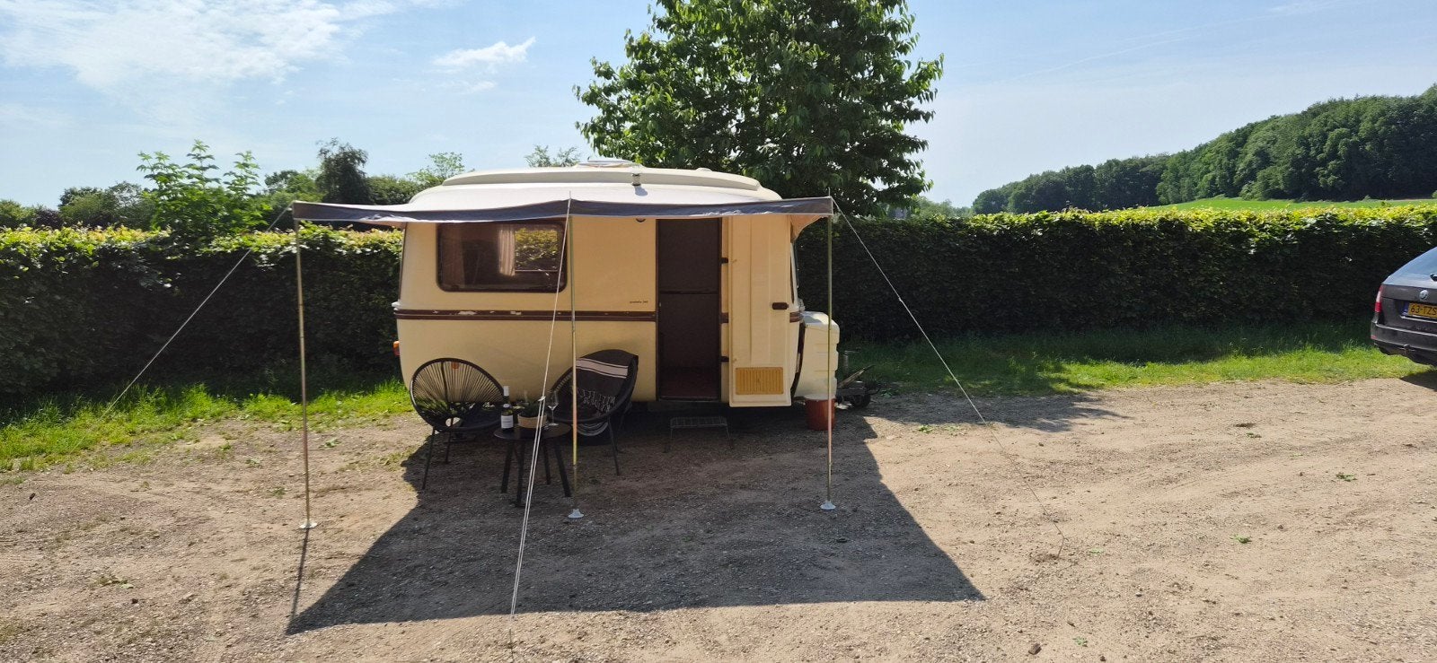 Retro caravan Lander graziella 340L, Tot en met 2, Particulier, Luifel, 500 - 750 kg