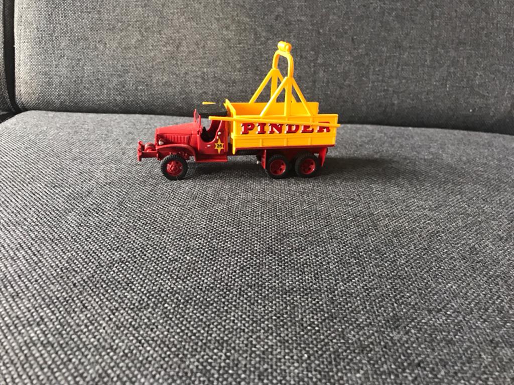 GMC Pinder Circus Vrachtwagen Modelauto, Ophalen of Verzenden, Zo goed als nieuw, Overige typen