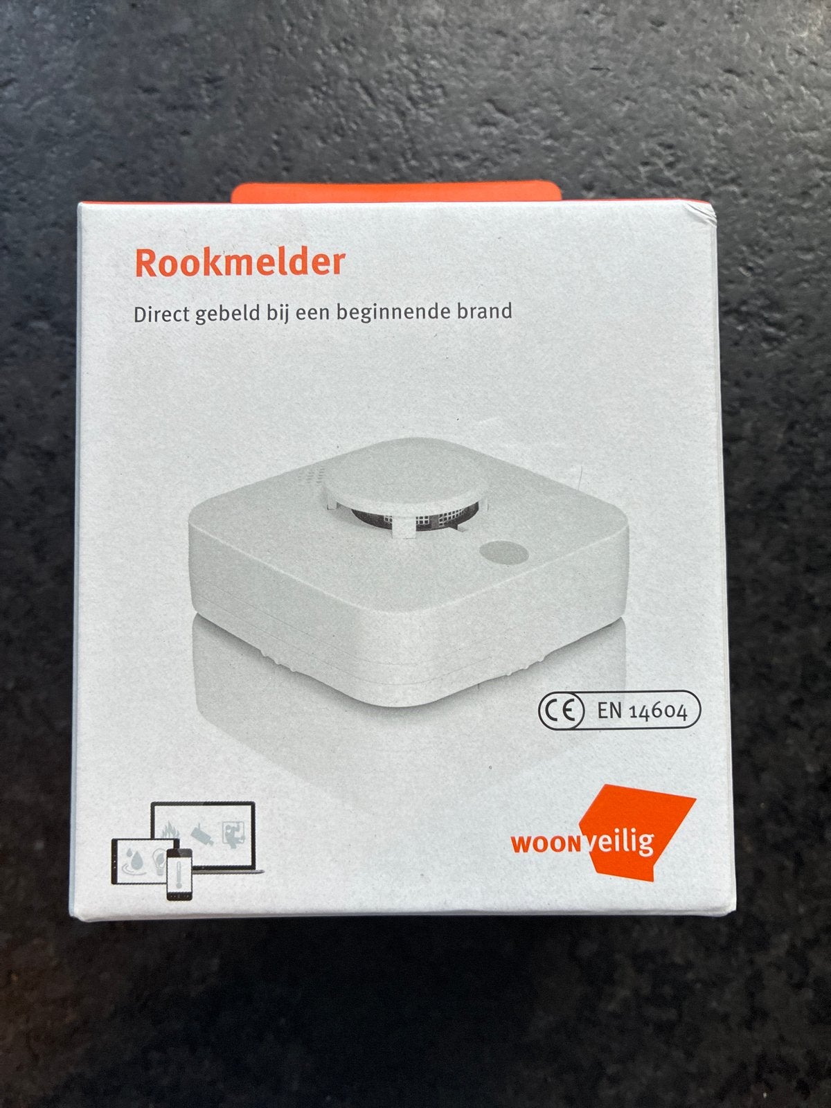 WoonVeilig Slimme Draadloze Rookmelder - Nieuw in doos, Detector, Sensor of Melder, Nieuw, Ophalen of Verzenden, Rook