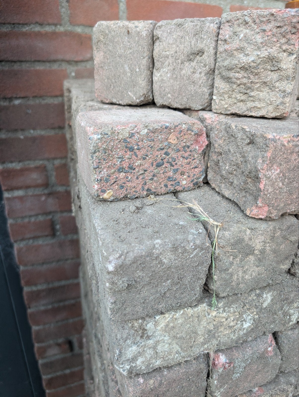 Gratis straatklinkers, Tuin en Terras, Ophalen, Gebruikt, Beton, Klinkers