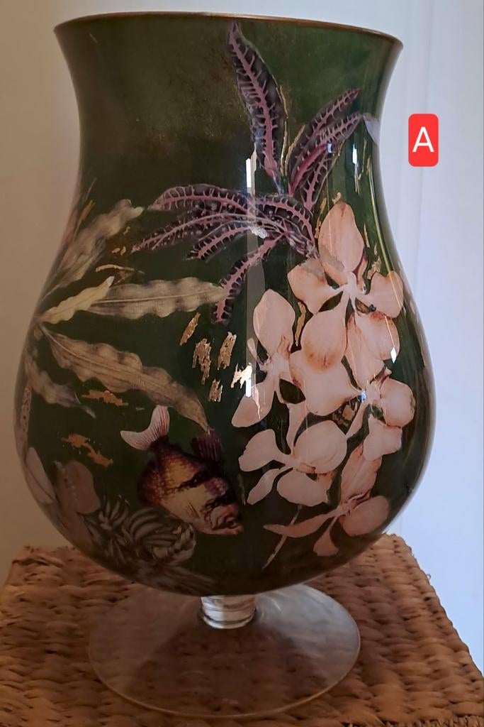 Decoratie vazen, Huis en Inrichting, Woonaccessoires | Vazen, Ophalen, Overige kleuren, Aardewerk of Porselein, Zo goed als nieuw