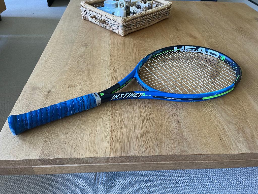 Tennis racket HEAD Instinct adaptive, 300 gram, tas, ballen, Sport en Fitness, Tennis, Gebruikt, Head, Racket, Ophalen