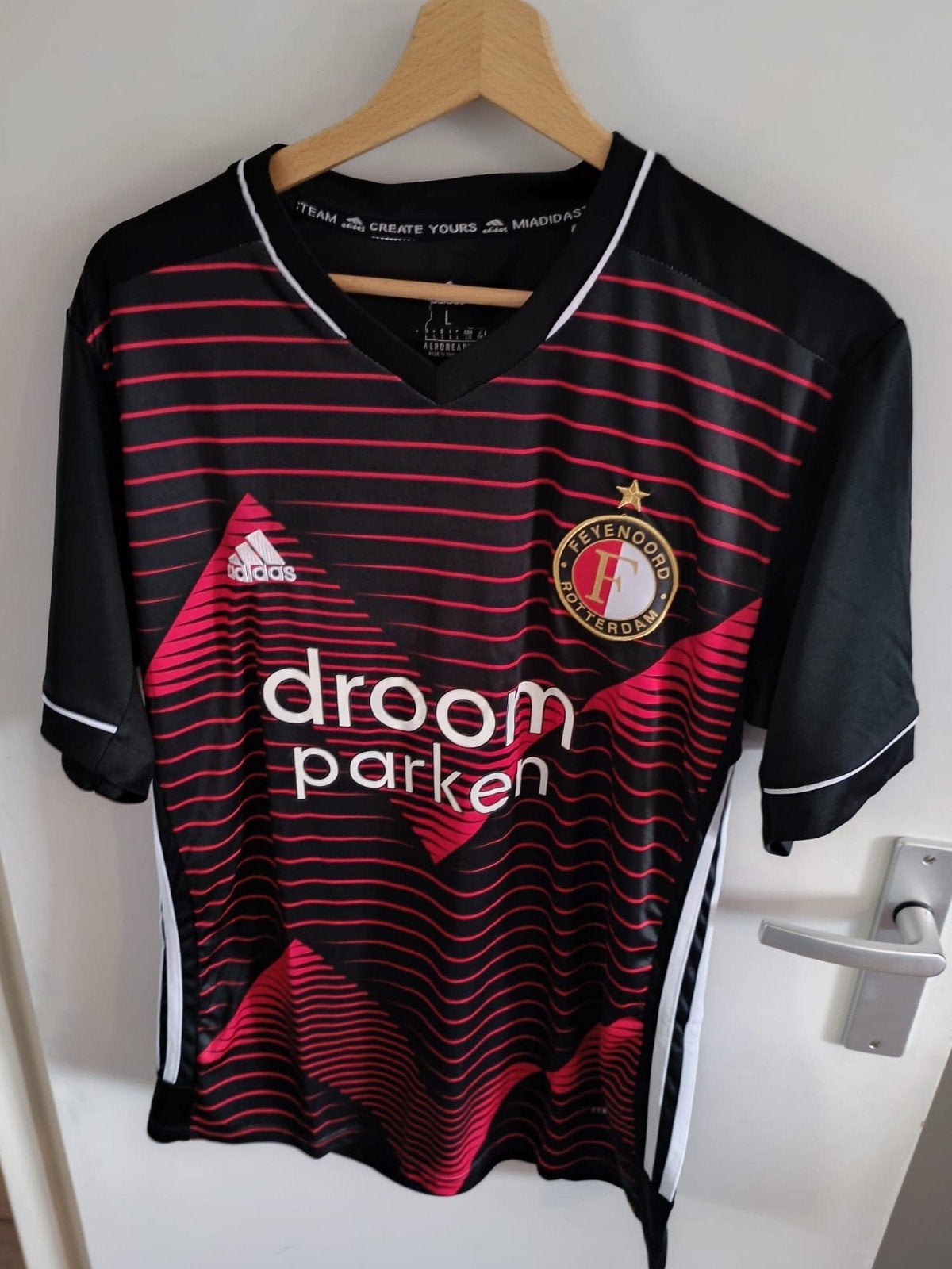 Feyenoord replica shirt 2020/2021 Berghuis #10 Maat L, Maat 52/54 (L), Zwart, Ophalen of Verzenden, Zo goed als nieuw