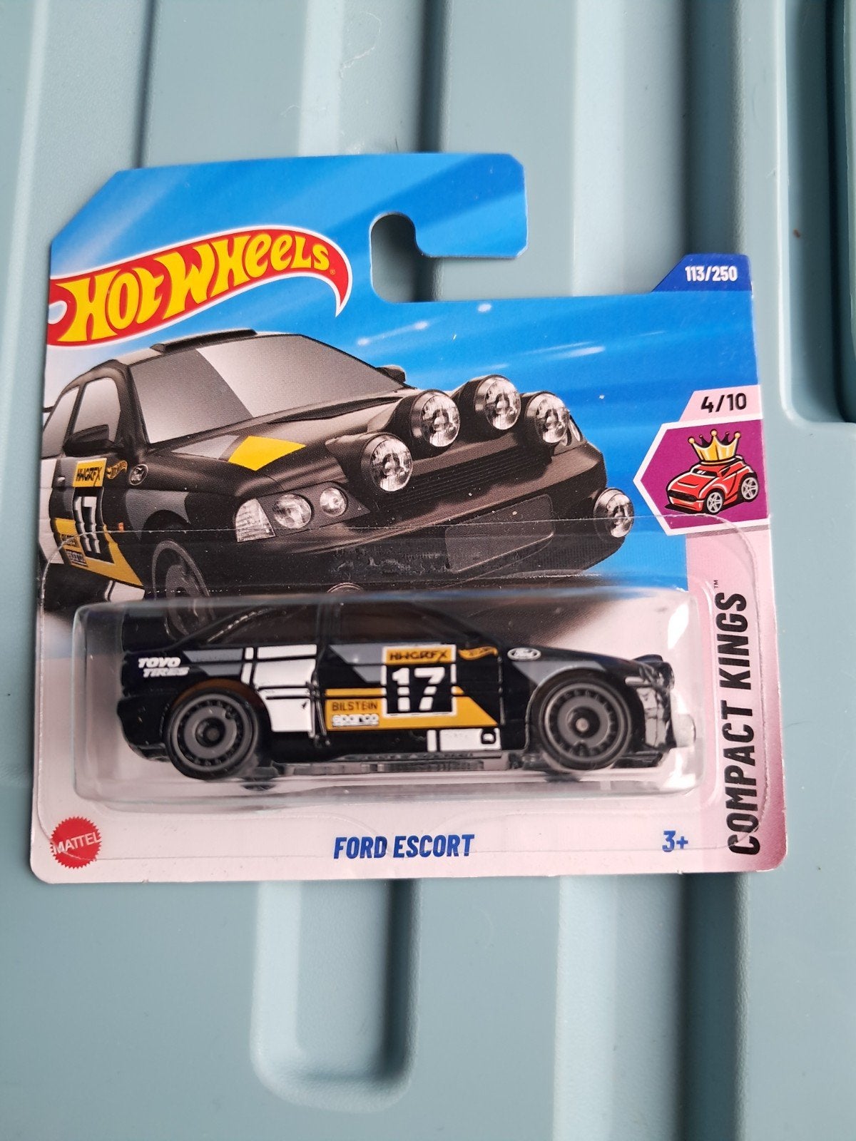 Hot Wheels Ford Escort Rally zwart nieuw in verpakking, Ophalen of Verzenden, Nieuw, Auto