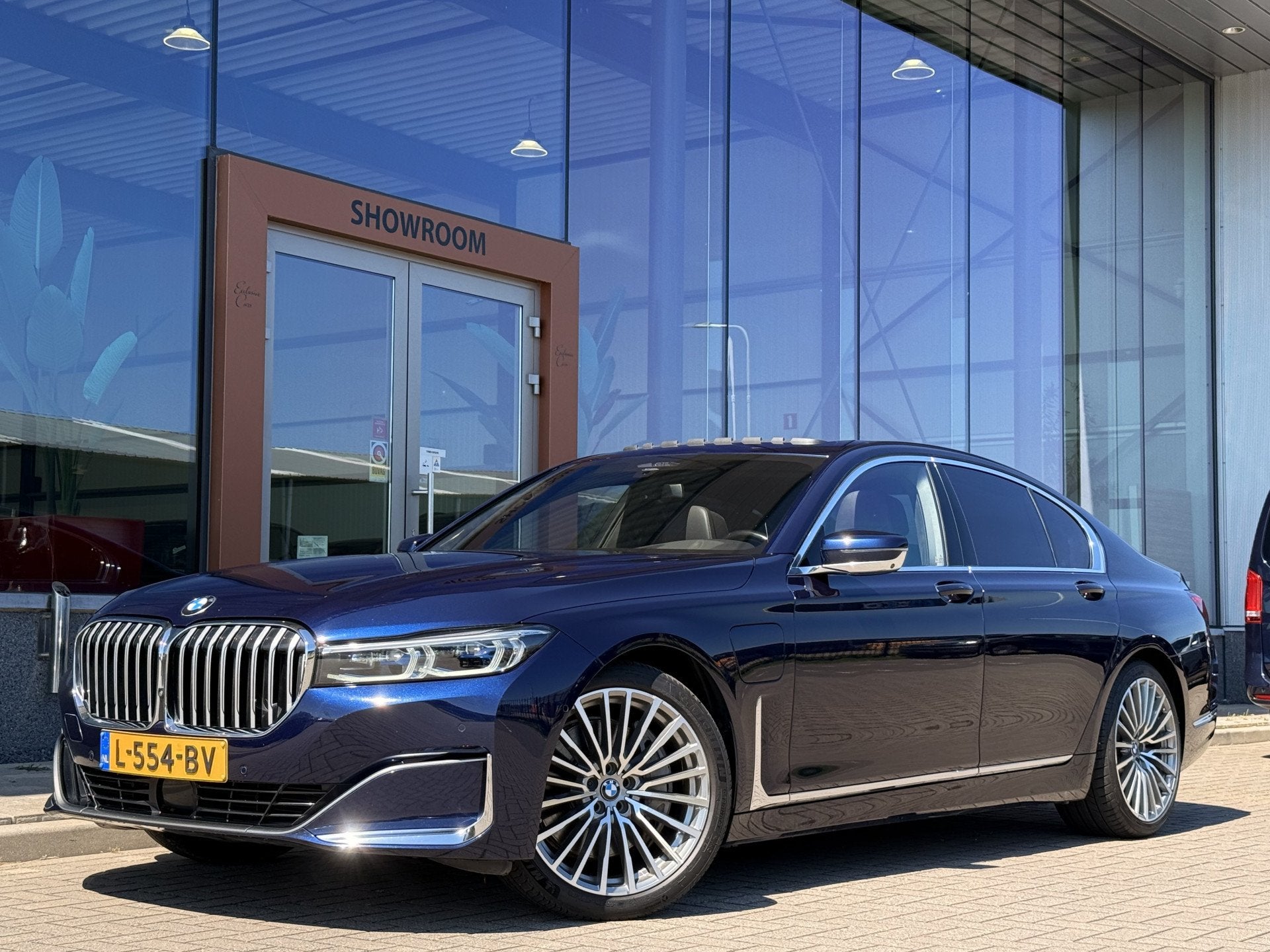 BMW 7 Serie 745e High Executive | Harman / Kardon | Schuif/k, Auto's, BMW, Automaat, Achterwielaandrijving, Gebruikt, Blauw