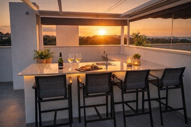 Te huur: Penthouse met 80 m² privé rooftop, 2 slaapkamers, Aan zee, Costa Blanca, Appartement
